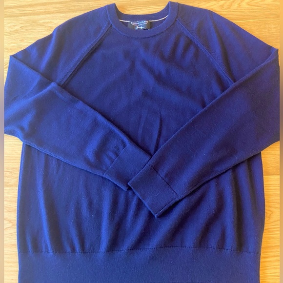 EUC Banana Republic Men’s Franco Italian Merino Wool Crewneck Sweater - Picture 3 of 5